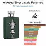 Al Areeq Silver by Lattafa Pride Fruity Floral Tobacco Leather Wood 100ml EDP