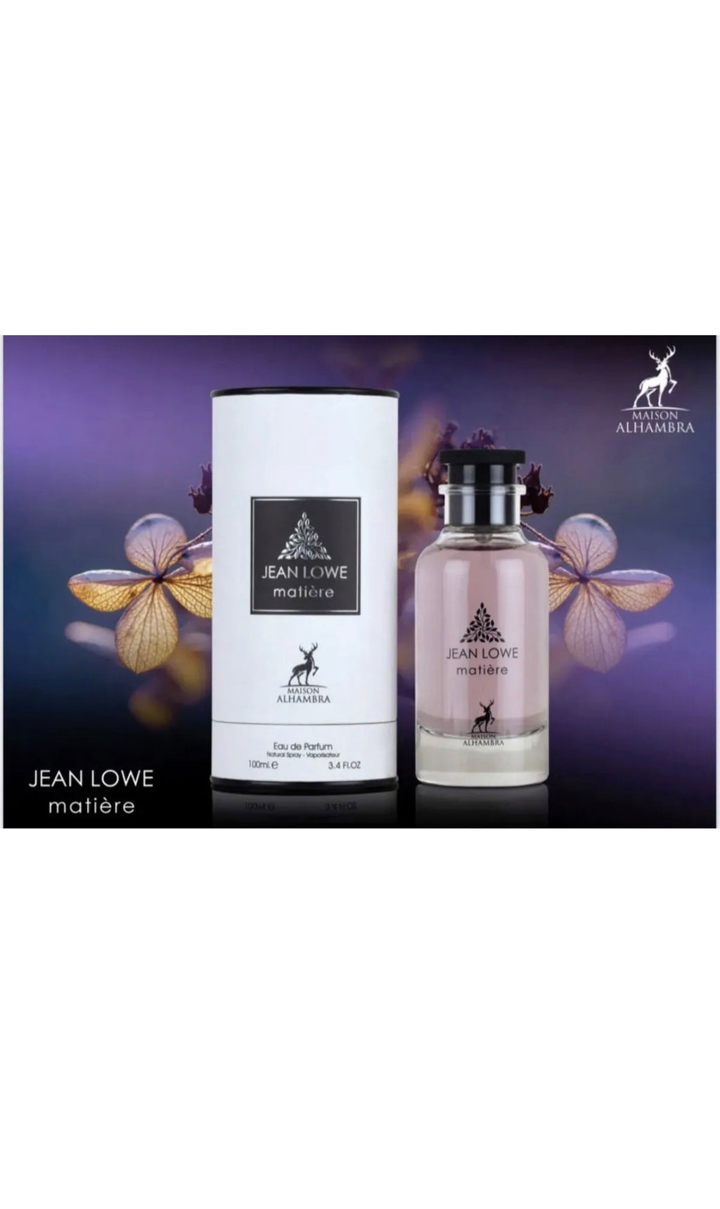 Jean Lowe Matiere | Eau De Perfume 100ml | By Maison Alhambra