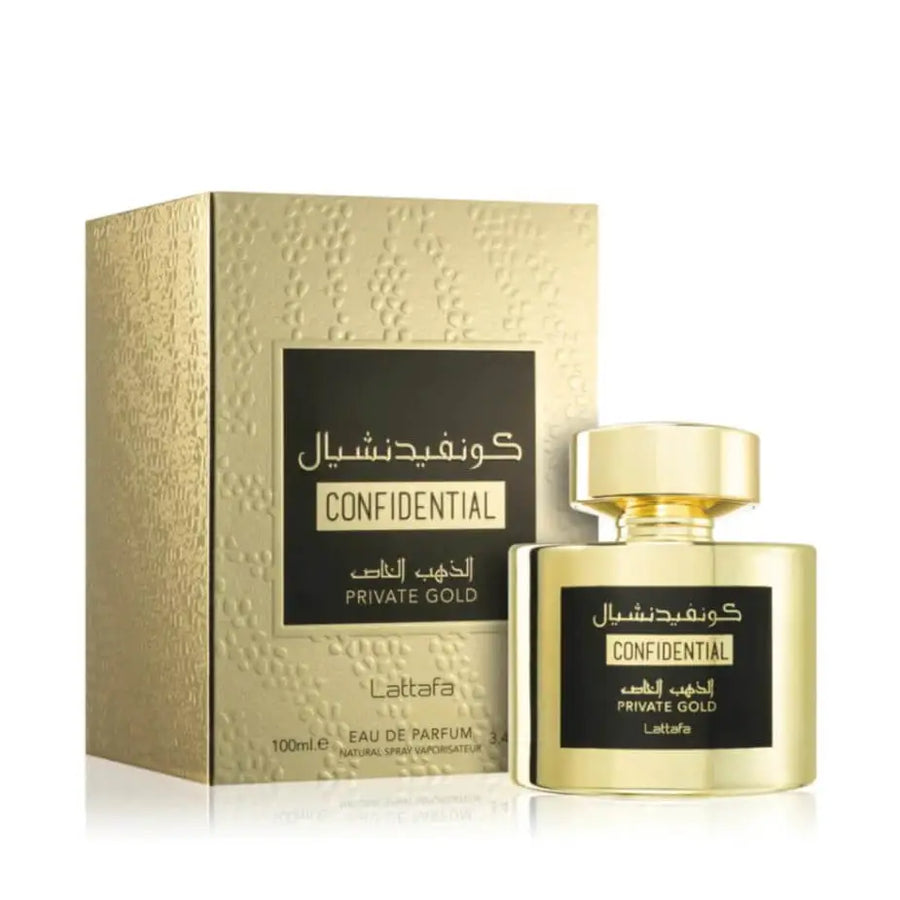 Confidential Private Gold by Lattafa – Eau De Parfum 100ml