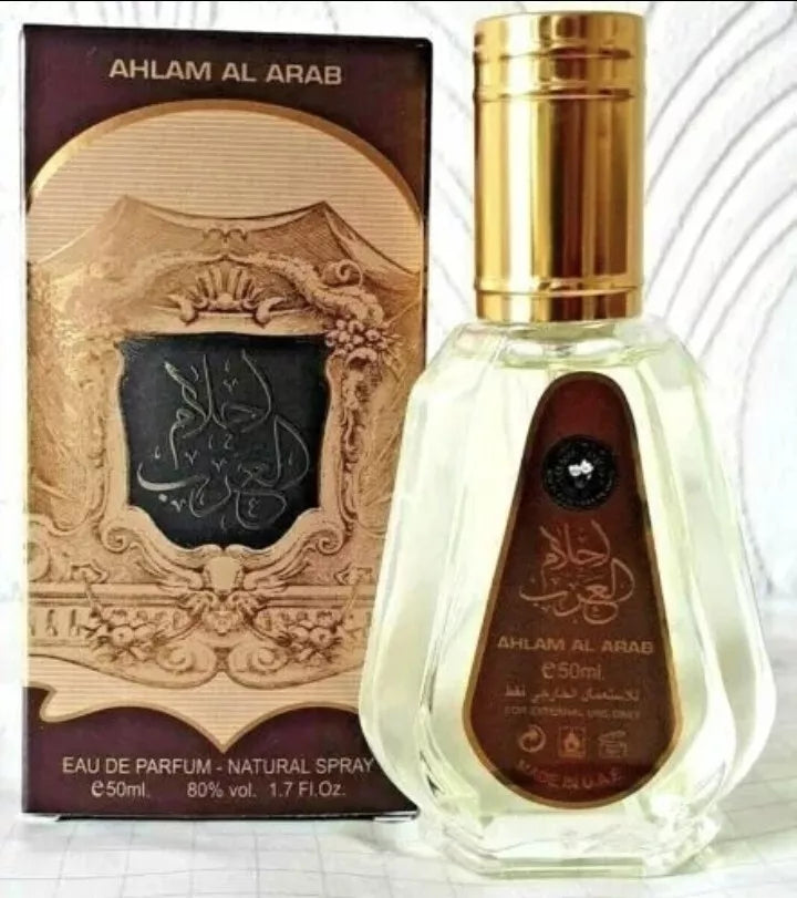 Ahlam Al Arab 50ml Ard Al Zaafaran Arabian Perfume Spray Made in UAE