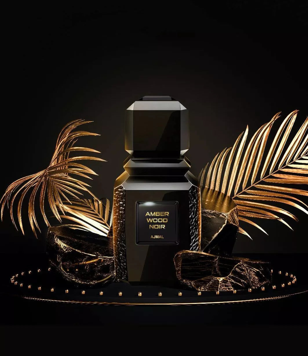 Ajmal Amber Wood Noir 3.4 oz / 100 ml Eau de Parfum - Unisex Fragrance