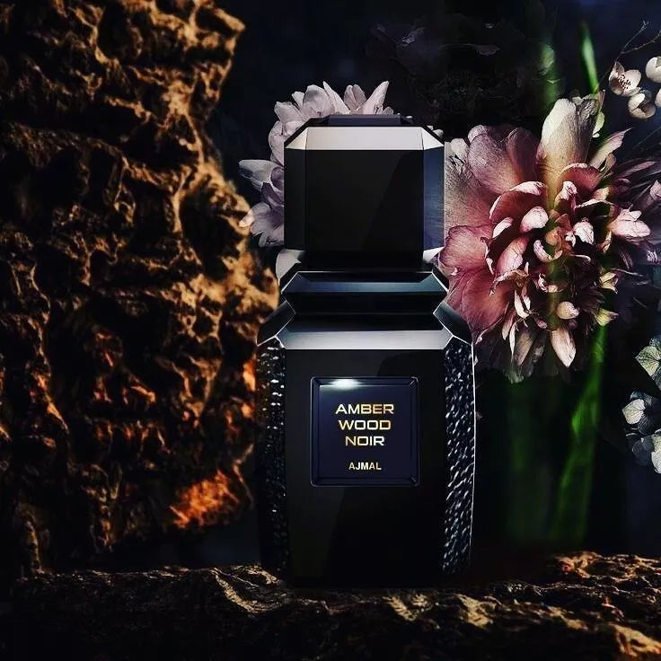 Ajmal Amber Wood Noir 3.4 oz / 100 ml Eau de Parfum - Unisex Fragrance