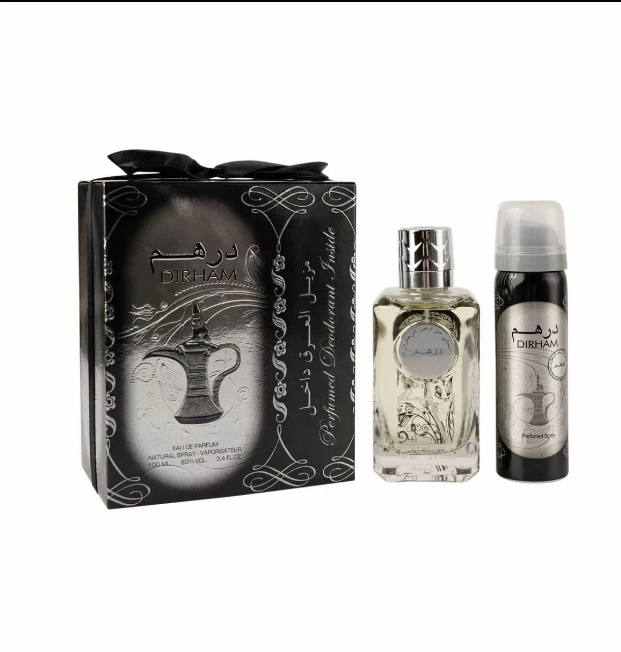 Dirham Silver With Deodorant Unisex Arabic Luxury Scent EDP 100ml