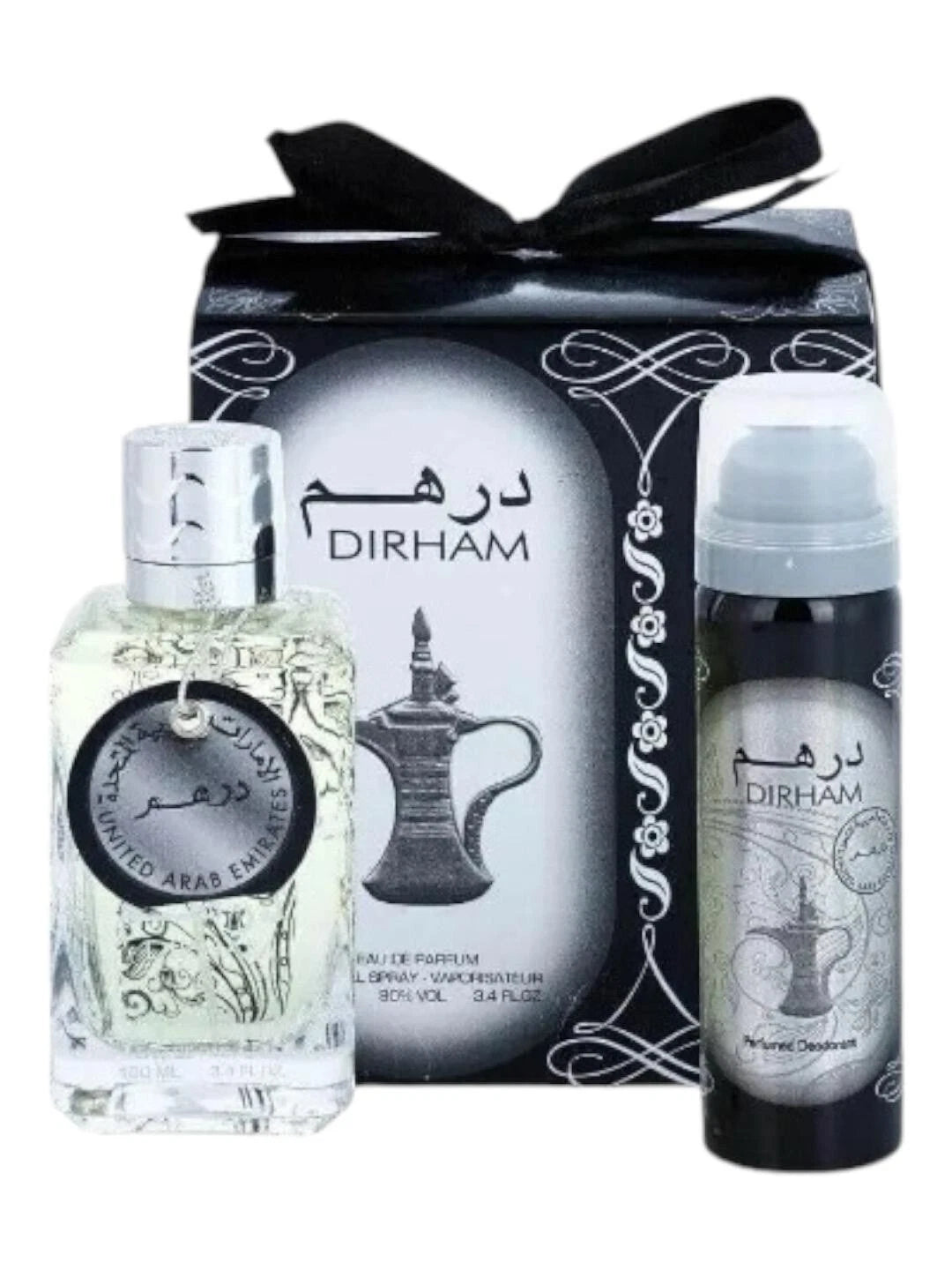 Dirham Silver With Deodorant Unisex Arabic Luxury Scent EDP 100ml