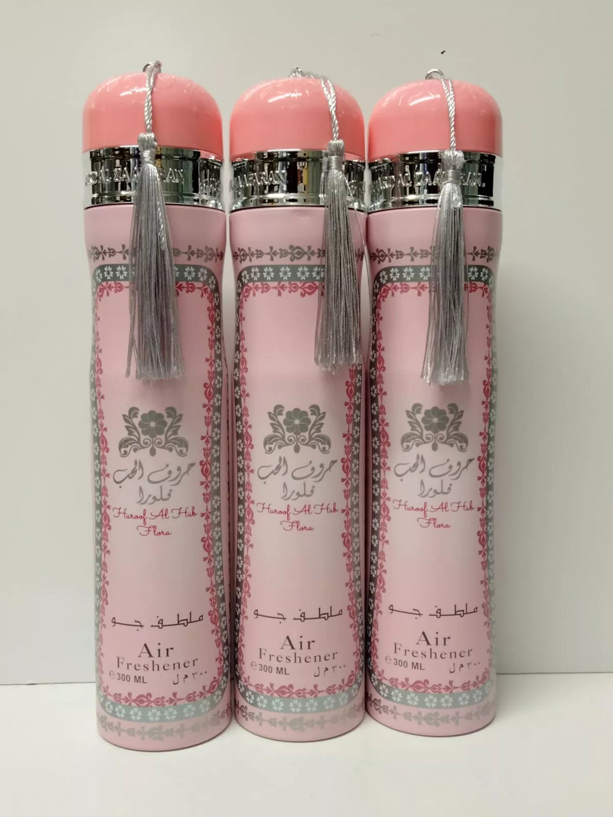 Huroof Al Hub Flora Air Freshener spray (pack of 3X) 300ml by Ard al Zaafran