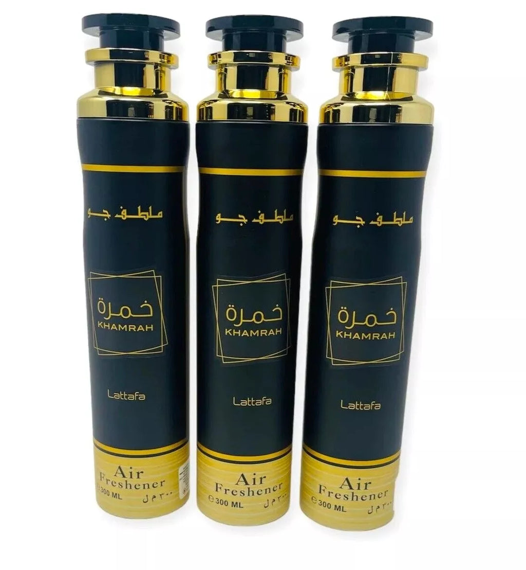 lattafa Khamrah 3 X 300ml air freshener spray Luxury Scent