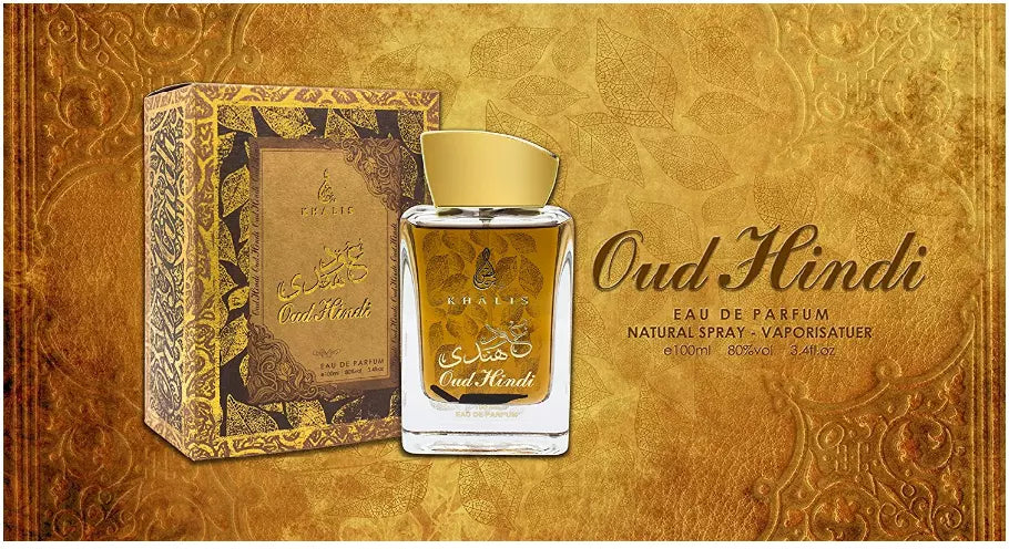 Oud Hindi EDP 100ML Arabic Perfume by Khalis Perfumes