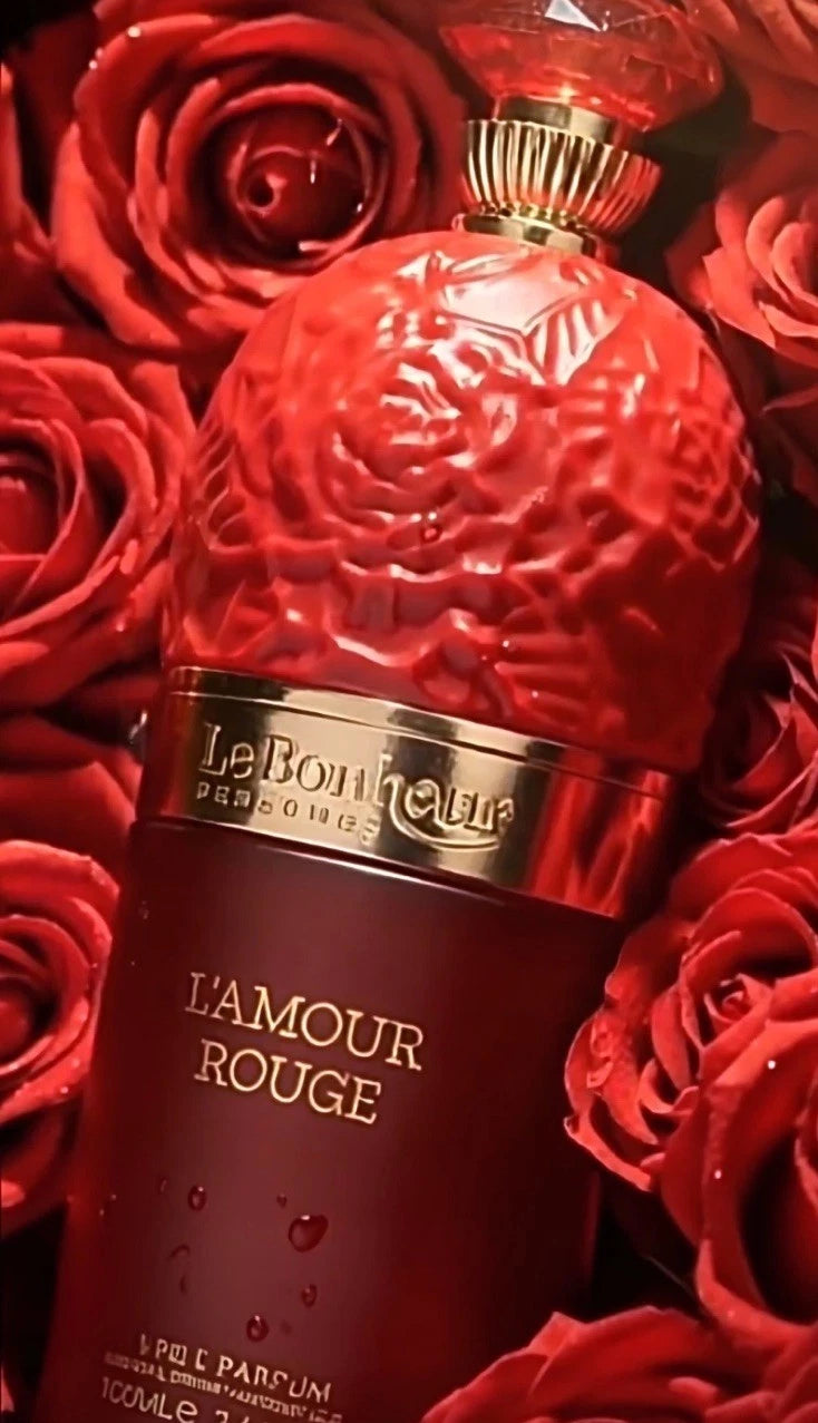 LE BONHEUR L’Amour Rouge Eau De Parfum 100ml Floral Fruity Amber Luxury Scent