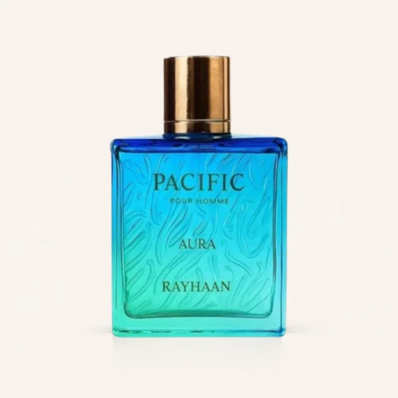 Rayhaan Pacific Aura 100ml Eau De Parfum Unisex Warm, Coastal Spray