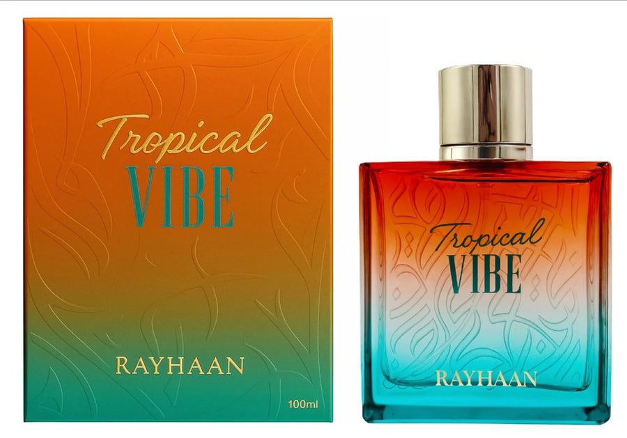 Rayhaan Tropical Vibe Eau de Parfum 100ml – Fruity Floral Fresh Woody Long-Lasting