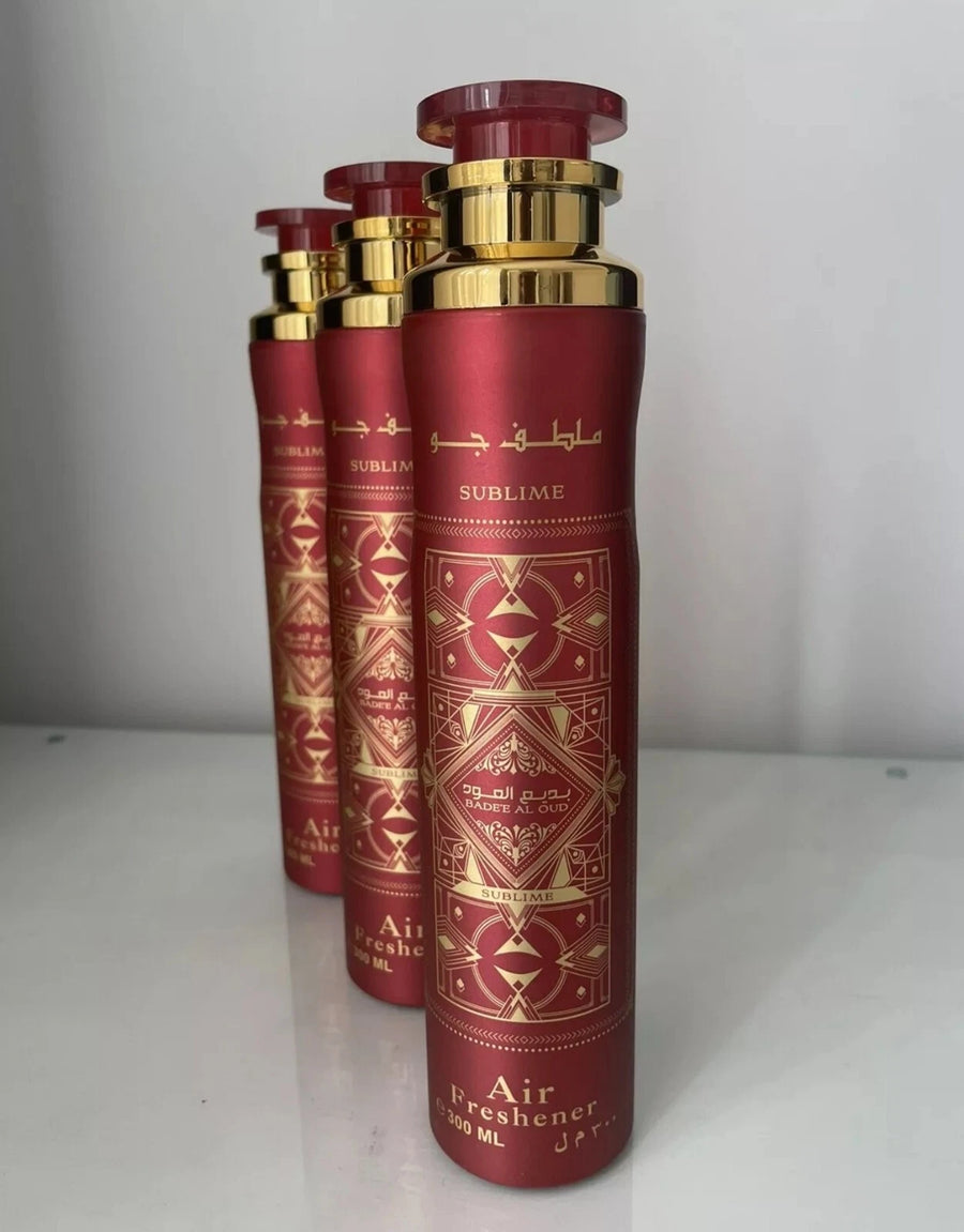 3 pcs Badee al oud sublime 300ml Dubai Air Freshener Car/ Room Spray