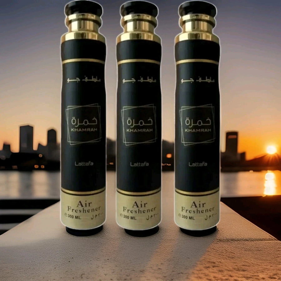 Lattafa Khamrah Air Freshener- Pack of 3 - For Home, Office &Car
