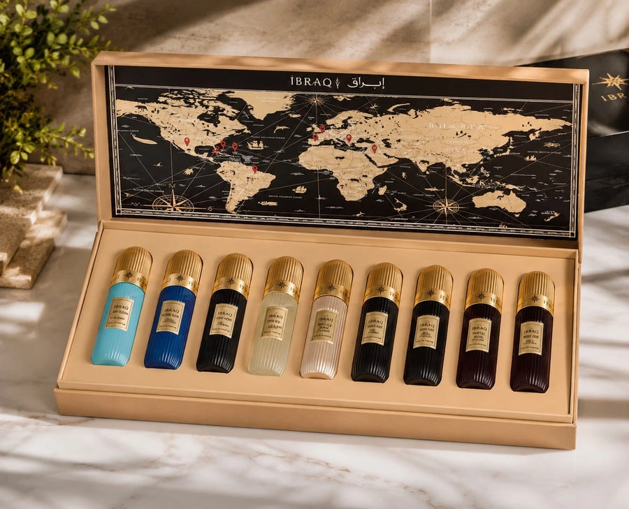 IBRAHIM AL QURASHI TOBACCO COLLECTION 9×20 ML | IBRAQ GIFT SET ARABIAN OUD
