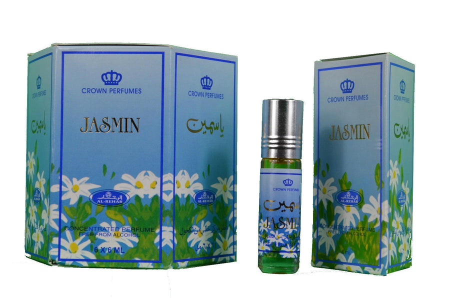 Jasmin 6ml (box of 6) Al Rehab Perfume Oil/Attar/Ittar