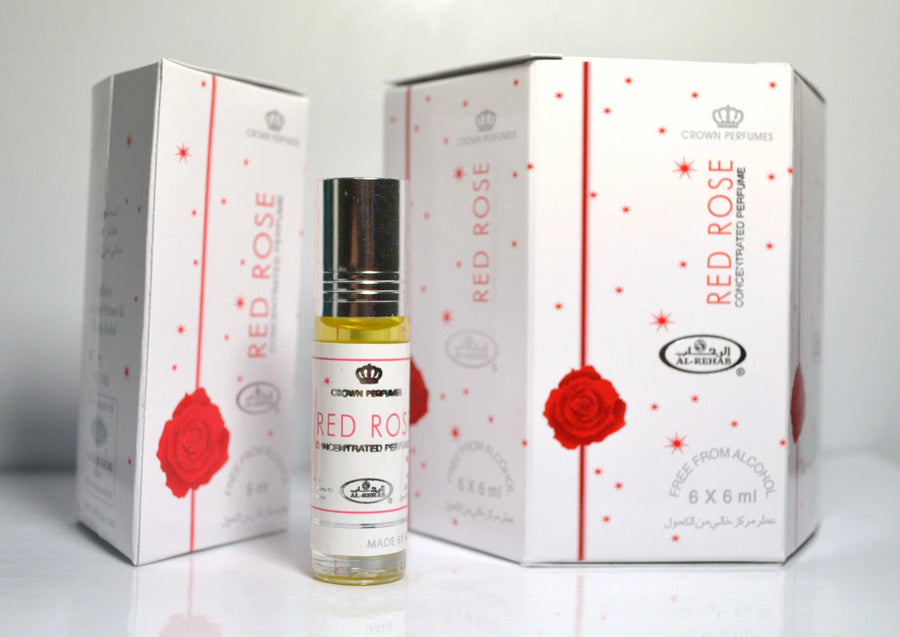 Red Rose 6ml (box of 6) Perfume Oil/Attar/Ittar by Al Rehab