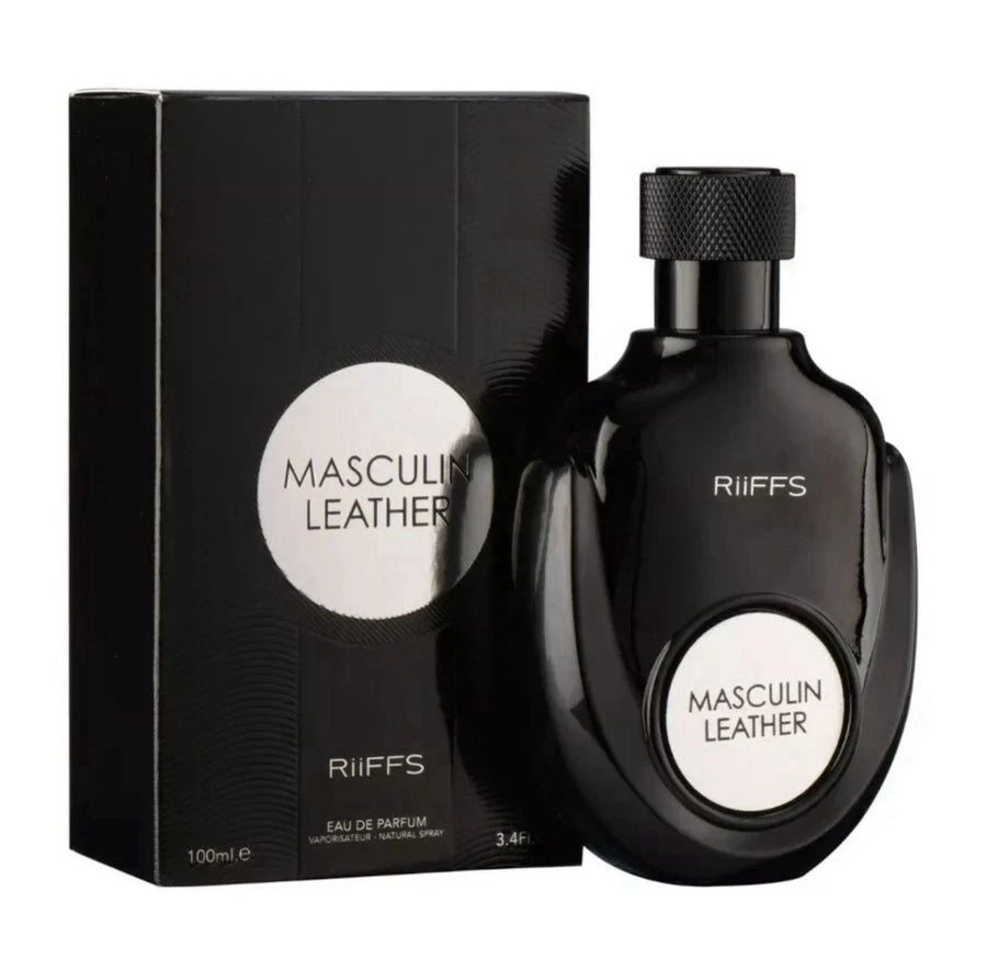 RIIFFS Masculin Leather Eau de Parfum 100ml Long Lasting Arabic Perfume Mens
