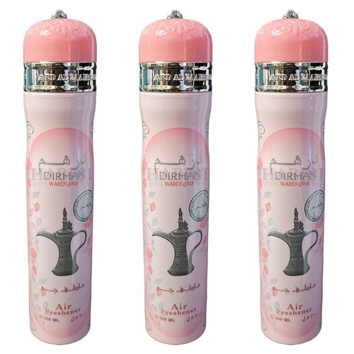 Dirham Wardi Air freshener Room Freshener Aerosol 3 x 300ml-Ard Zafaran