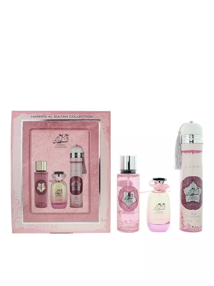 Hareem Al Sultan Gift Set – 3-Piece Perfume, Body Lotion& Body Spray
