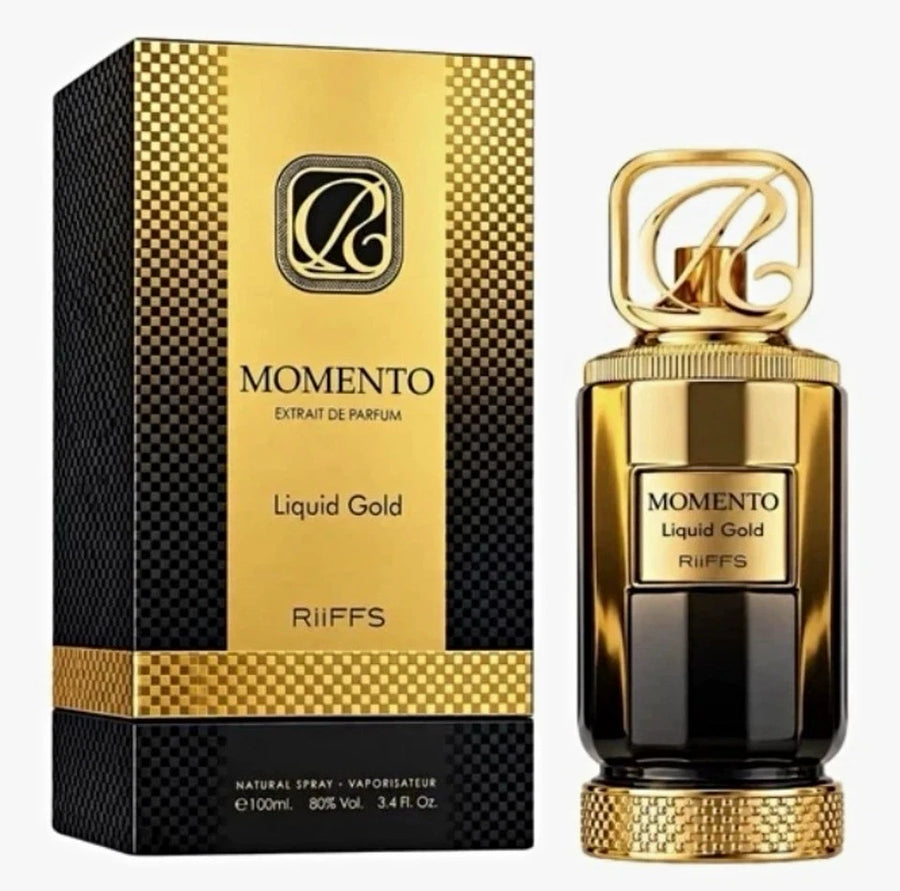 Riiffs Momento Liquid Gold Extrait de Parfum Natural Spray 100 ml Regular Size