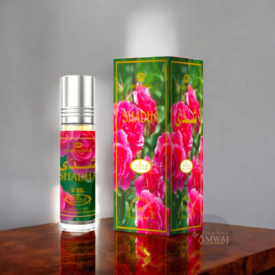 SHADHA Unisex Long-Lasting Roll-On Attar Perfume Oil 6x6ml full box
